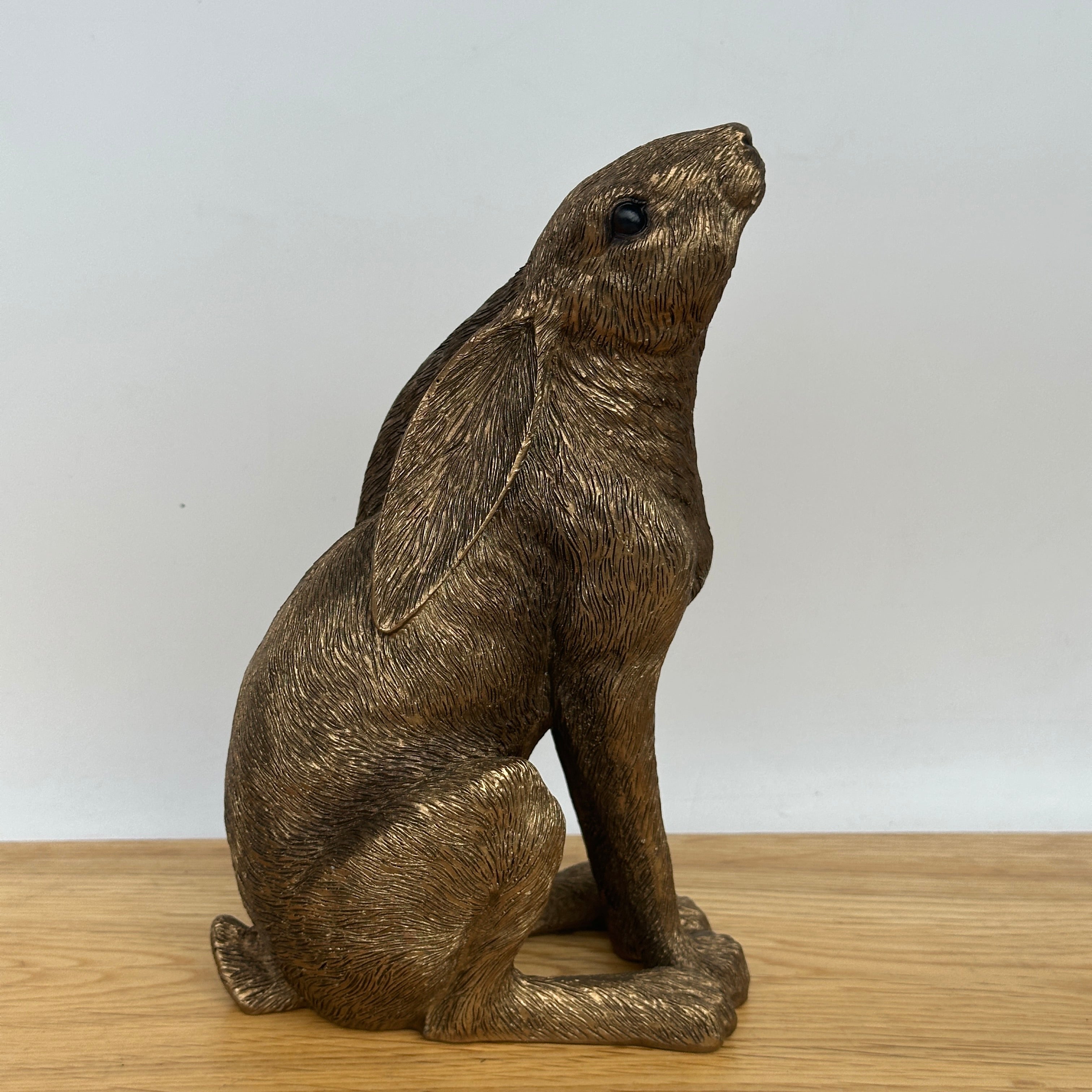 Leonardo Reflections Bronzed range18cm Bronzed Moongazing Hare, gift boxed