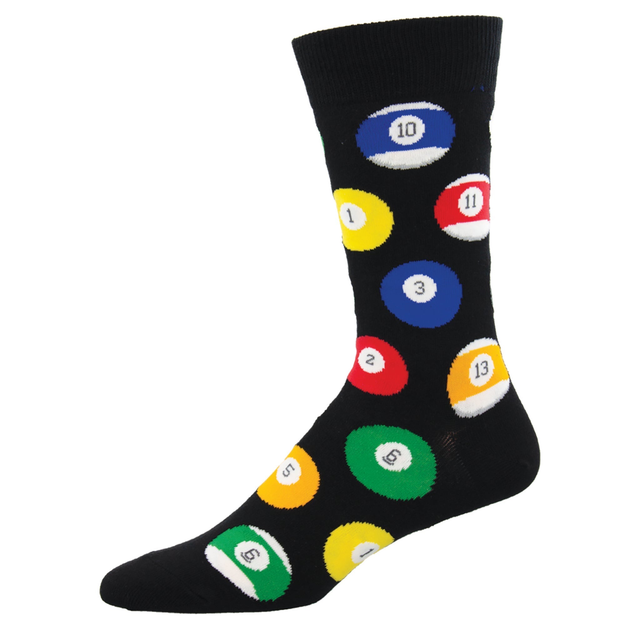 Socksmith Billiard Balls 6 Pack - Cotton Crew Socks
