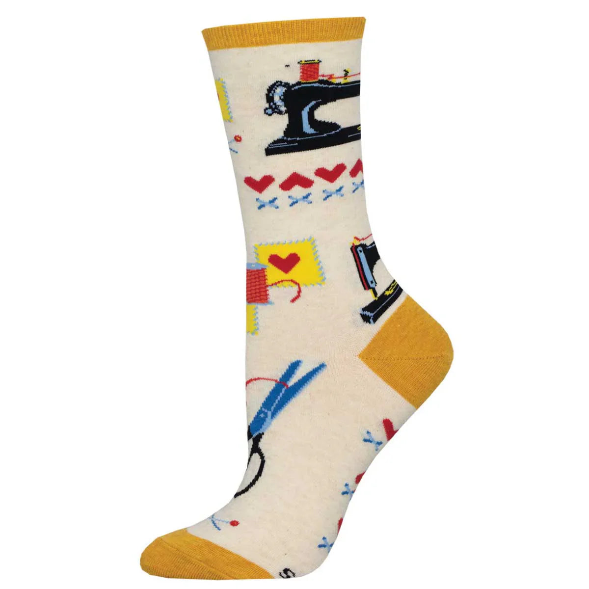 Socksmith Sew In Love 6 Pack - Cotton Crew Socks