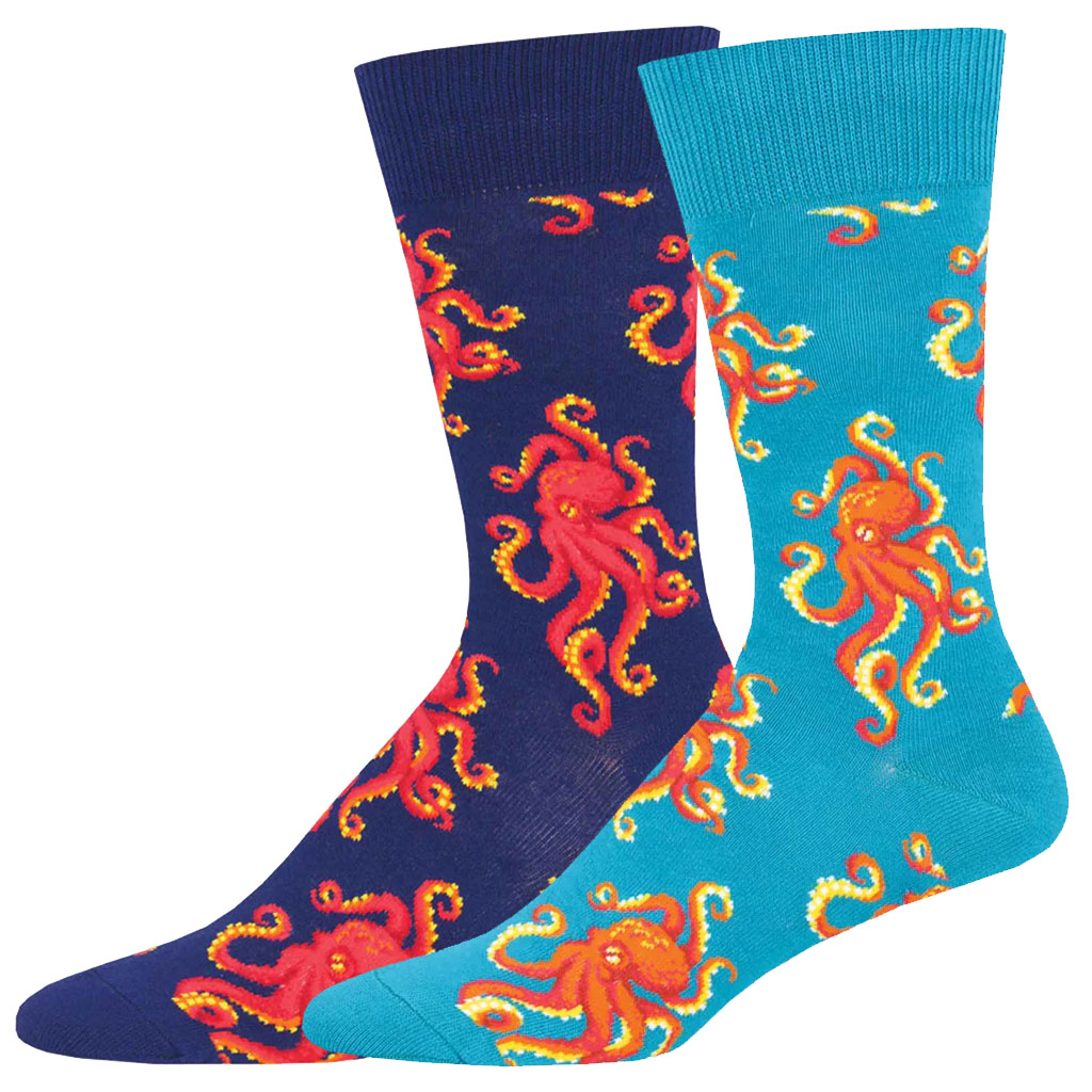 Socksmith Socktopus 6 Pack - Cotton Crew Socks