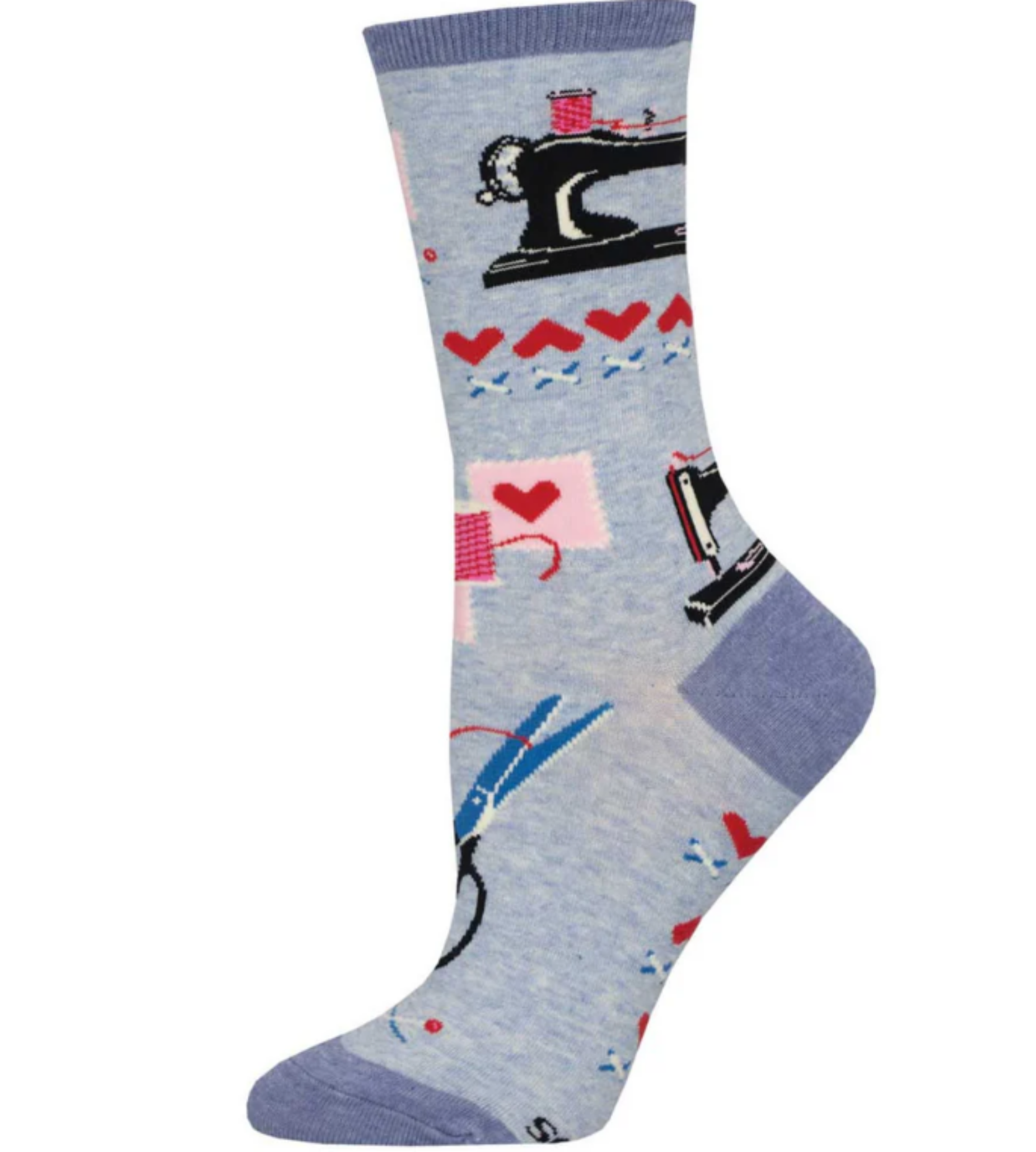 Socksmith Sew In Love 6 Pack - Cotton Crew Socks