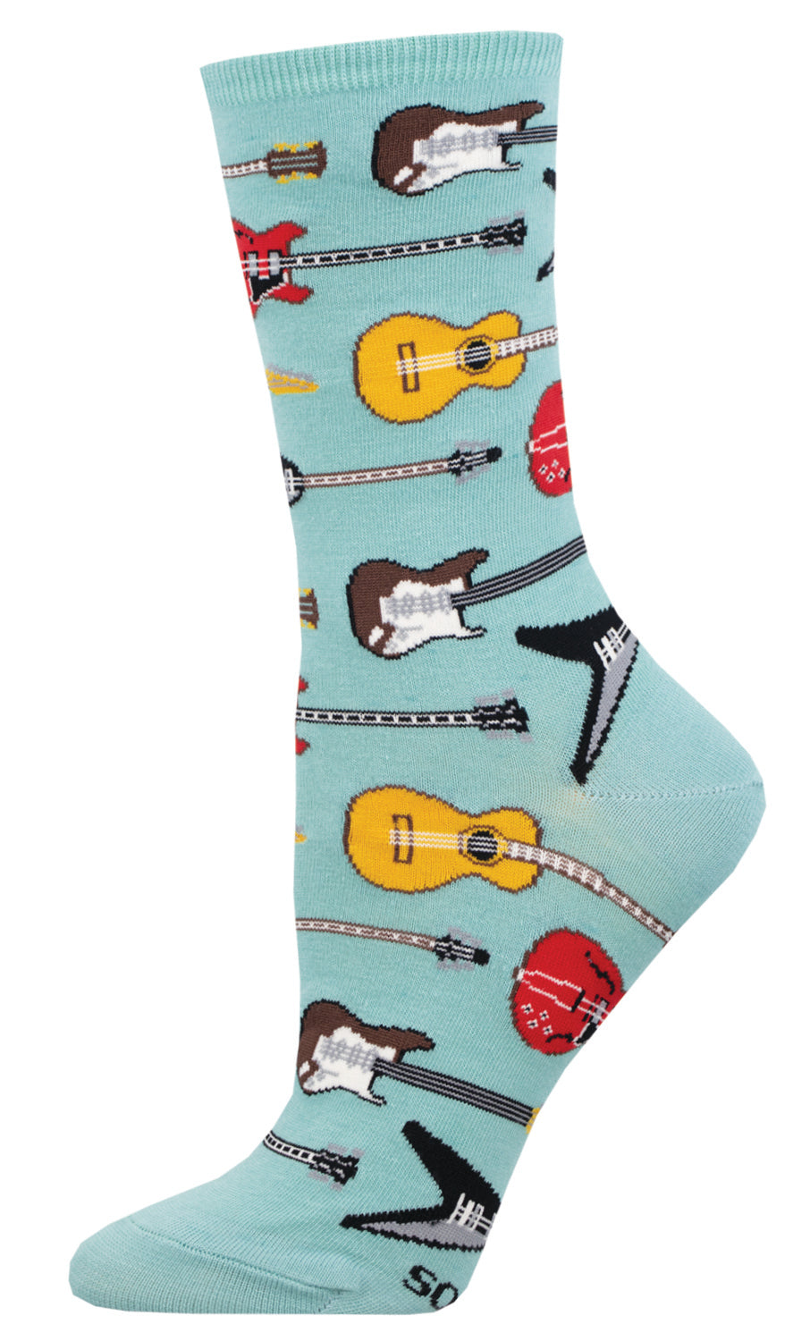 Socksmith Guitar Riff 6 Pack - Cotton Crew Socks