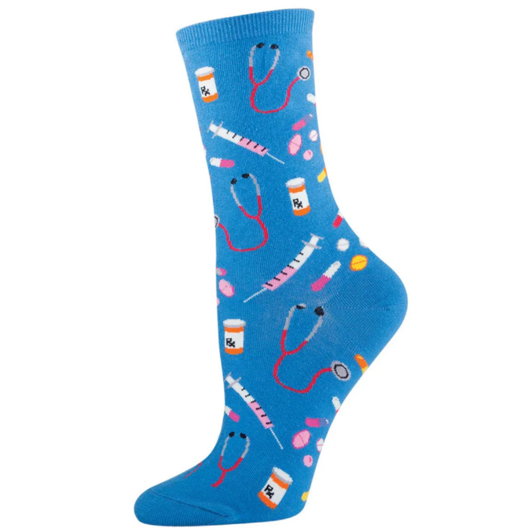 Socksmith Meds 6 Pack - Cotton Crew Socks