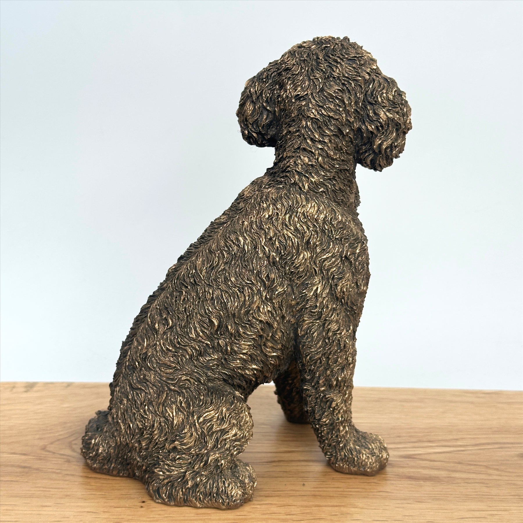 Cockapoo figurine, Leonardo Reflections Bronzed range, gift boxed (17cm)