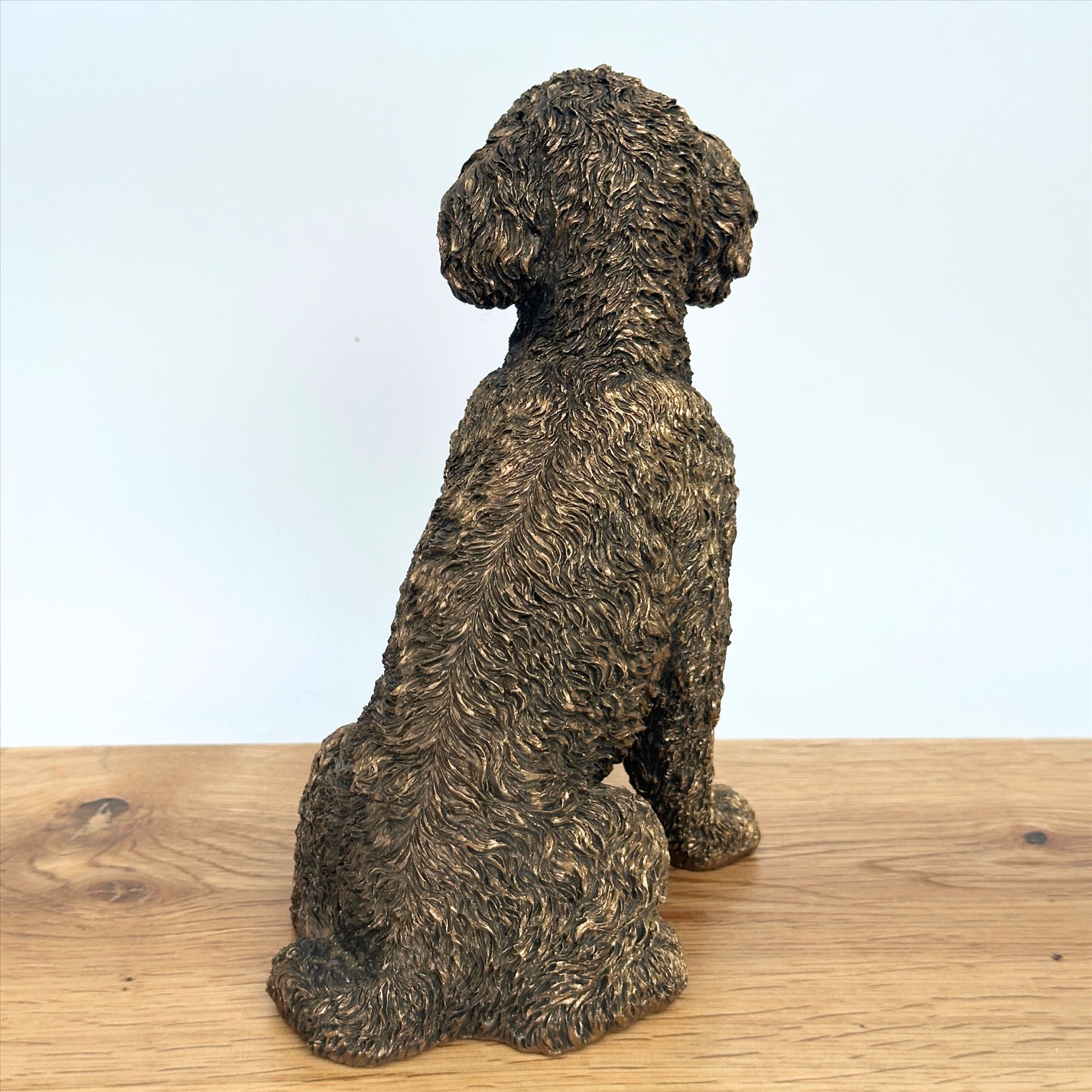 Cockapoo figurine, Leonardo Reflections Bronzed range, gift boxed (17cm)