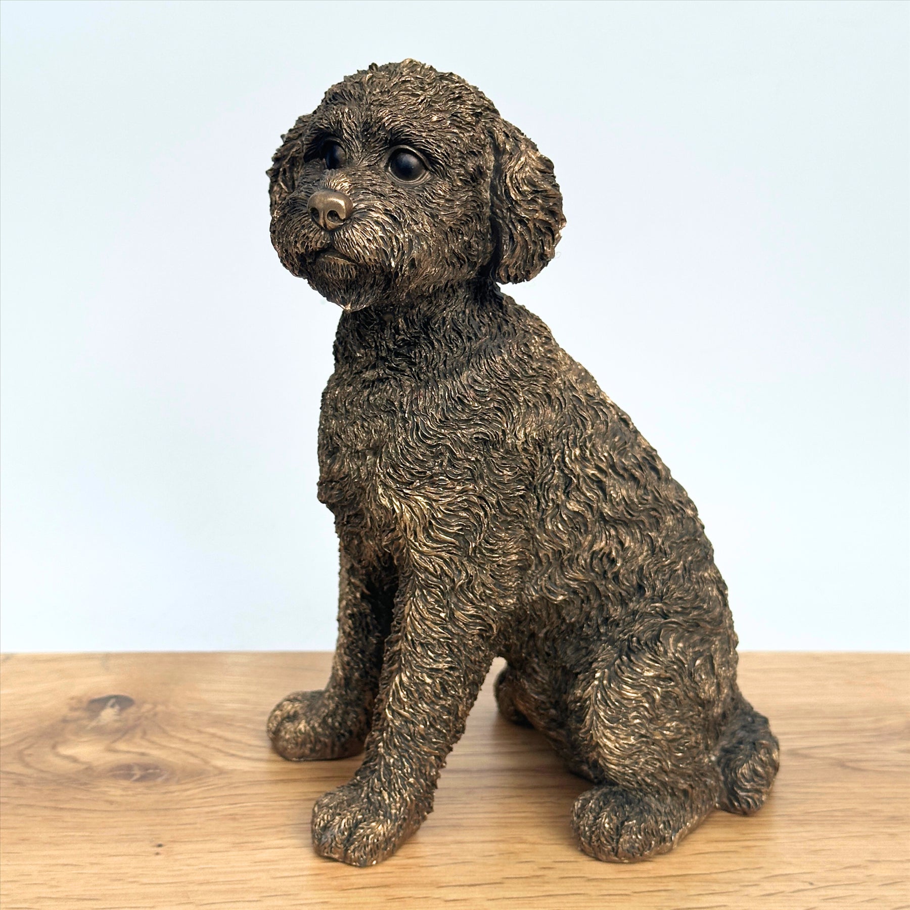 Cockapoo figurine, Leonardo Reflections Bronzed range, gift boxed (17cm)