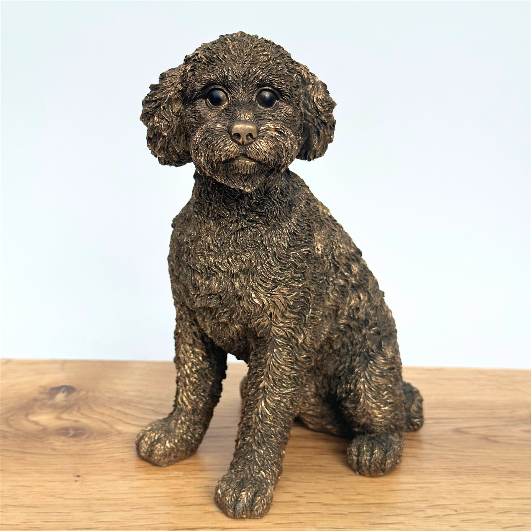 Cockapoo figurine, Leonardo Reflections Bronzed range, gift boxed (17cm)