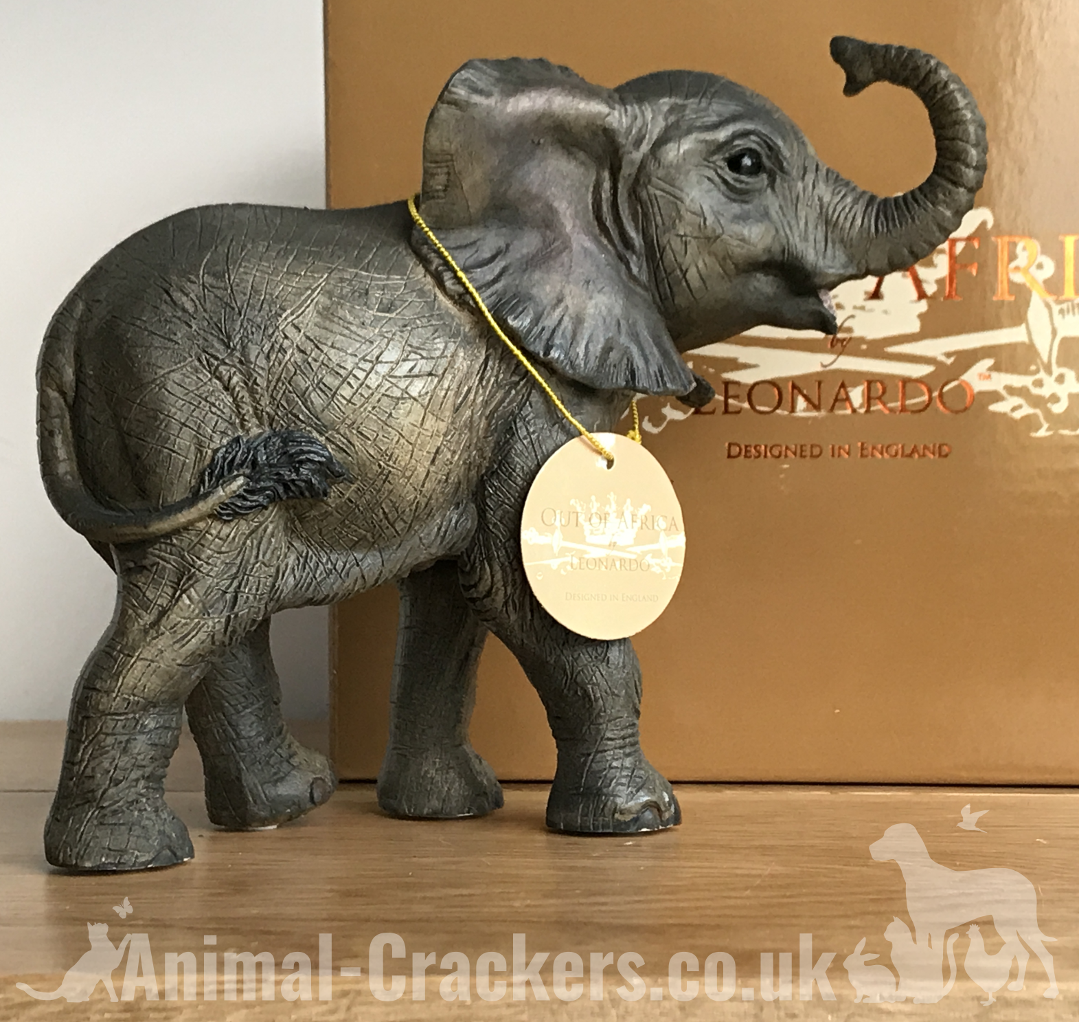 Elephant Calf ornament figurine quality Leonardo range elephant lover gift boxed