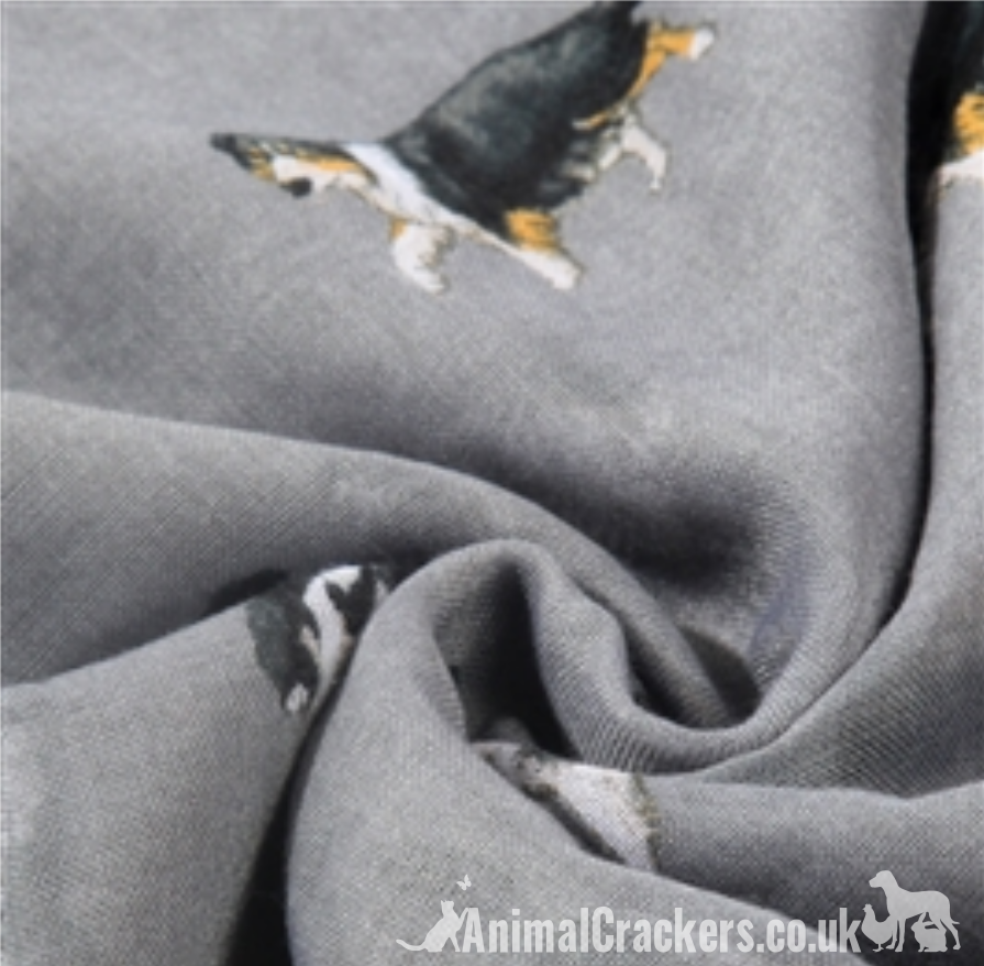 Border Collie design ladies Scarf Sarong, quality cotton mix fabric, great Sheepdog lover gift