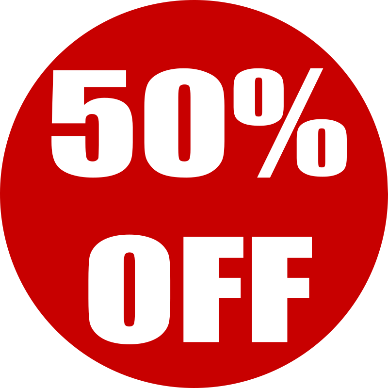 50% OFF SALE