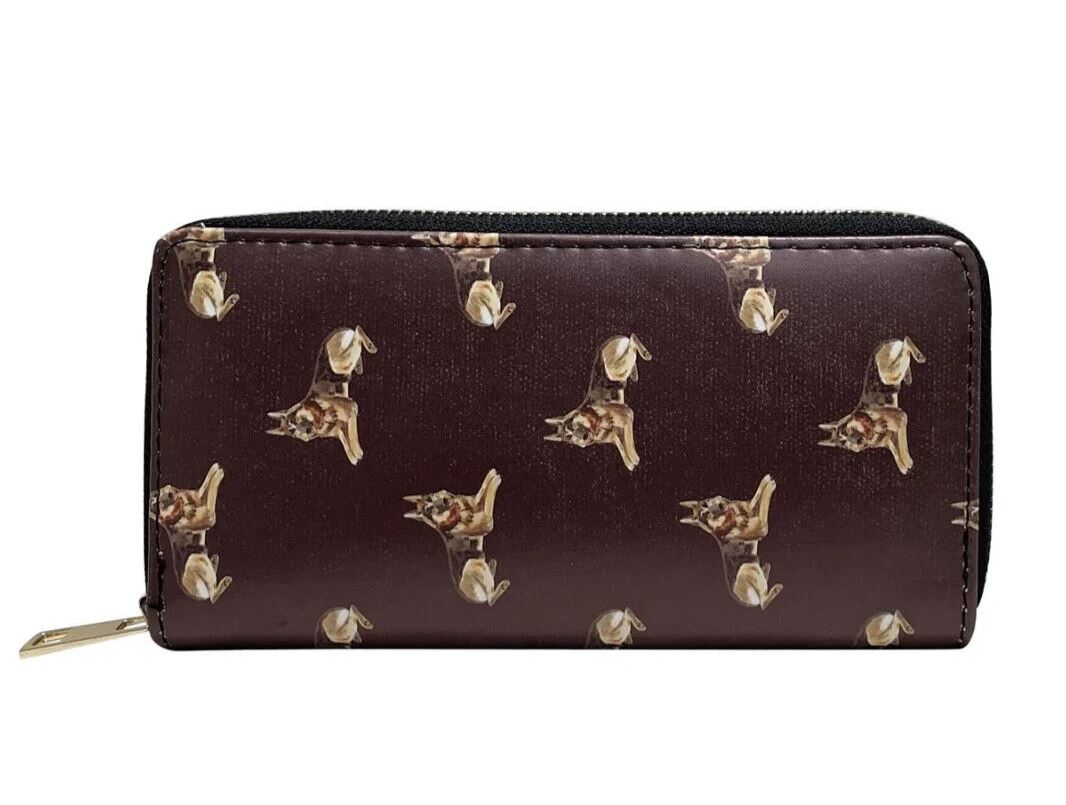 Ladies German Shepherd Alsatian cosmetic makeup bag lined case Dog lover gift