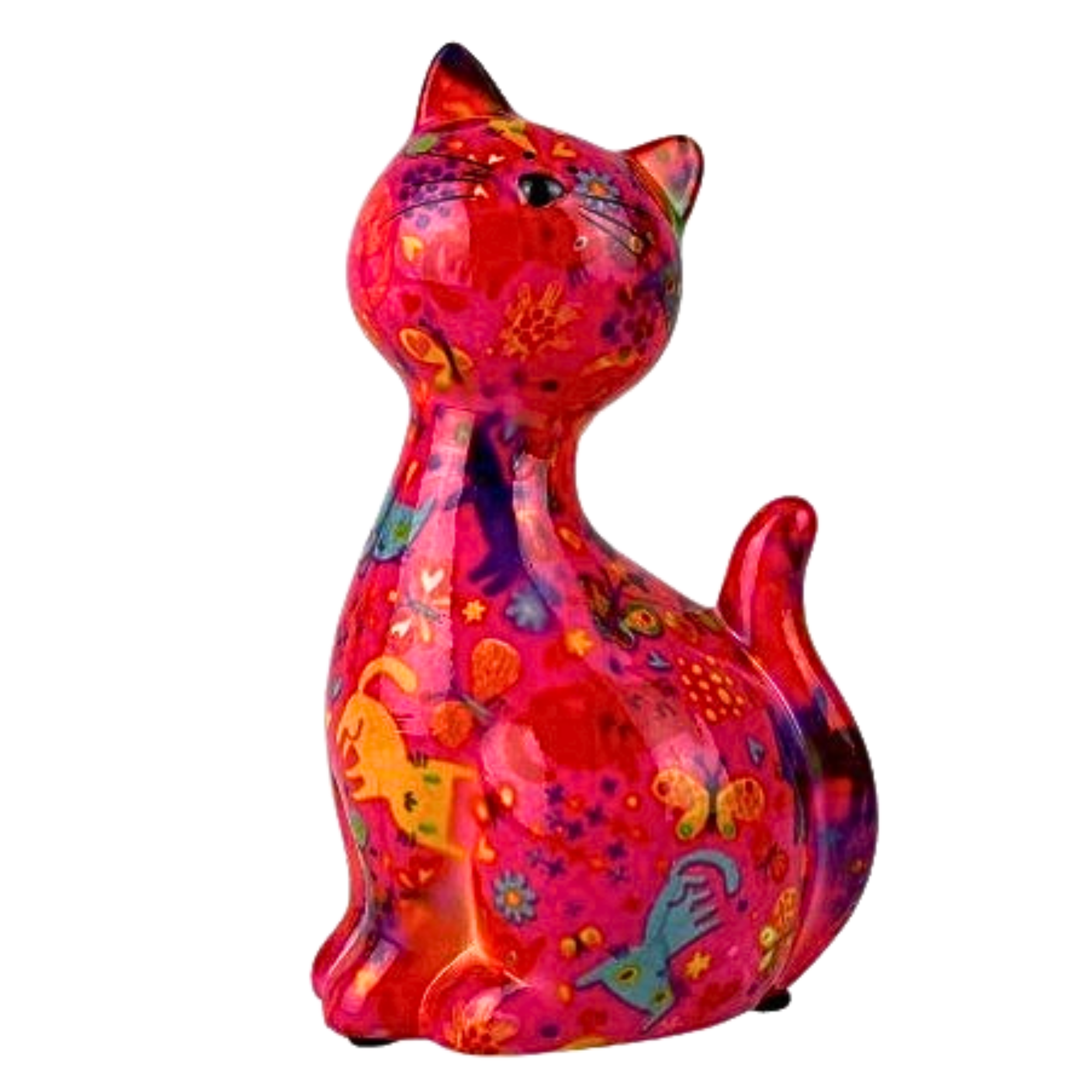 COMING SOON! Pomme Pidou 'Caramel' ceramic Cat shaped Money Box (Medium) (4  PACK, ASSTD)