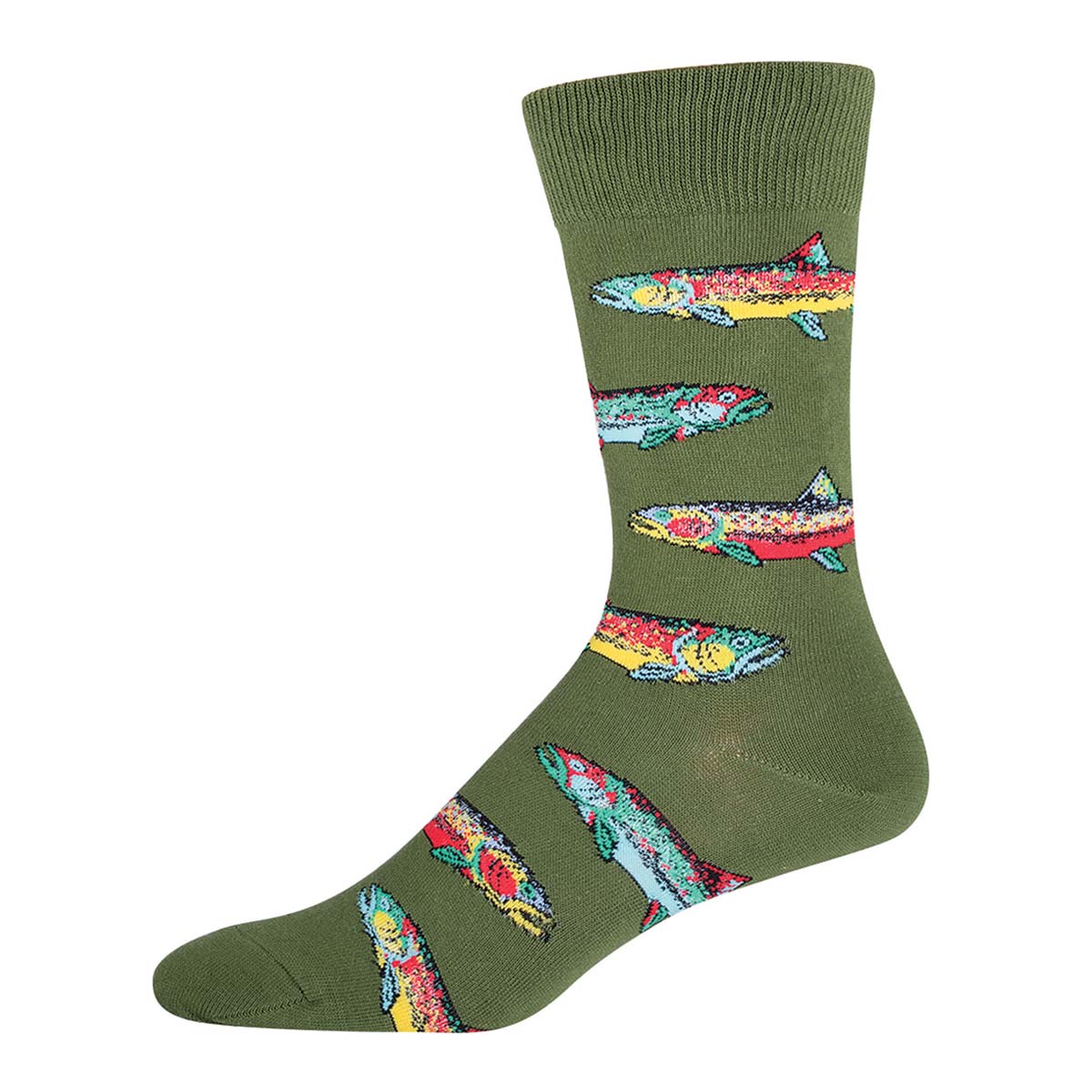 Socksmith Trout 6 Pack - Cotton Crew Socks