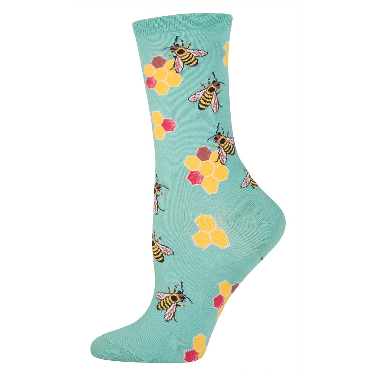 Socksmith Busy Bees 6 Pack - Cotton Crew Socks