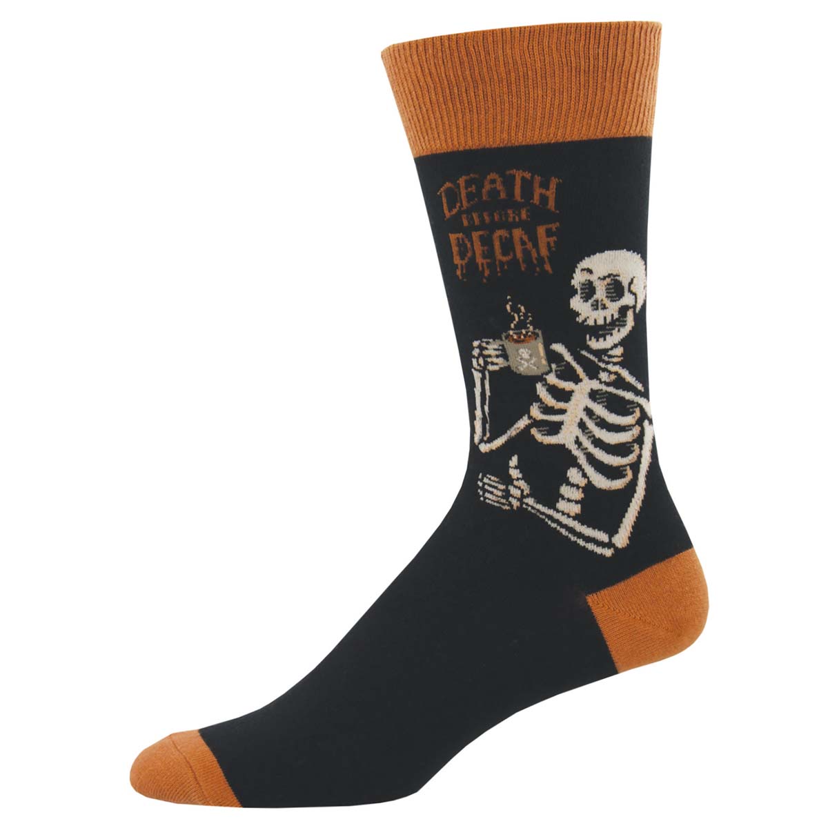 Socksmith Death Before Decaf 6 Pack - Cotton Crew Socks