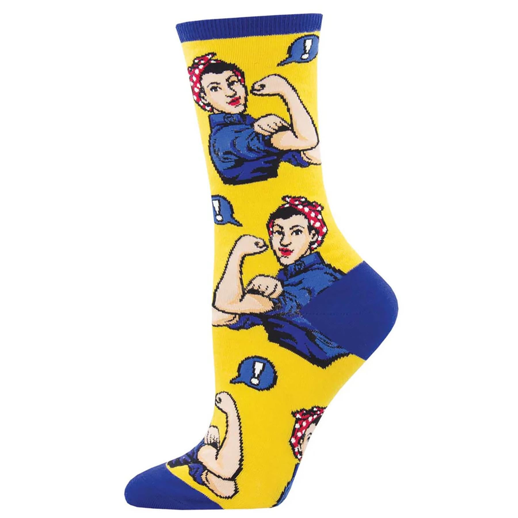 Rosie - Cotton Crew - Yellow / S/M (6 PACK)
