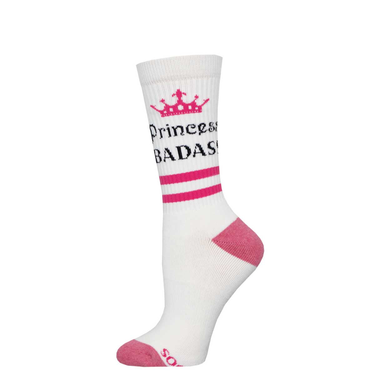 Socksmith Princess Badass  6 Pack - Active Crew Socks