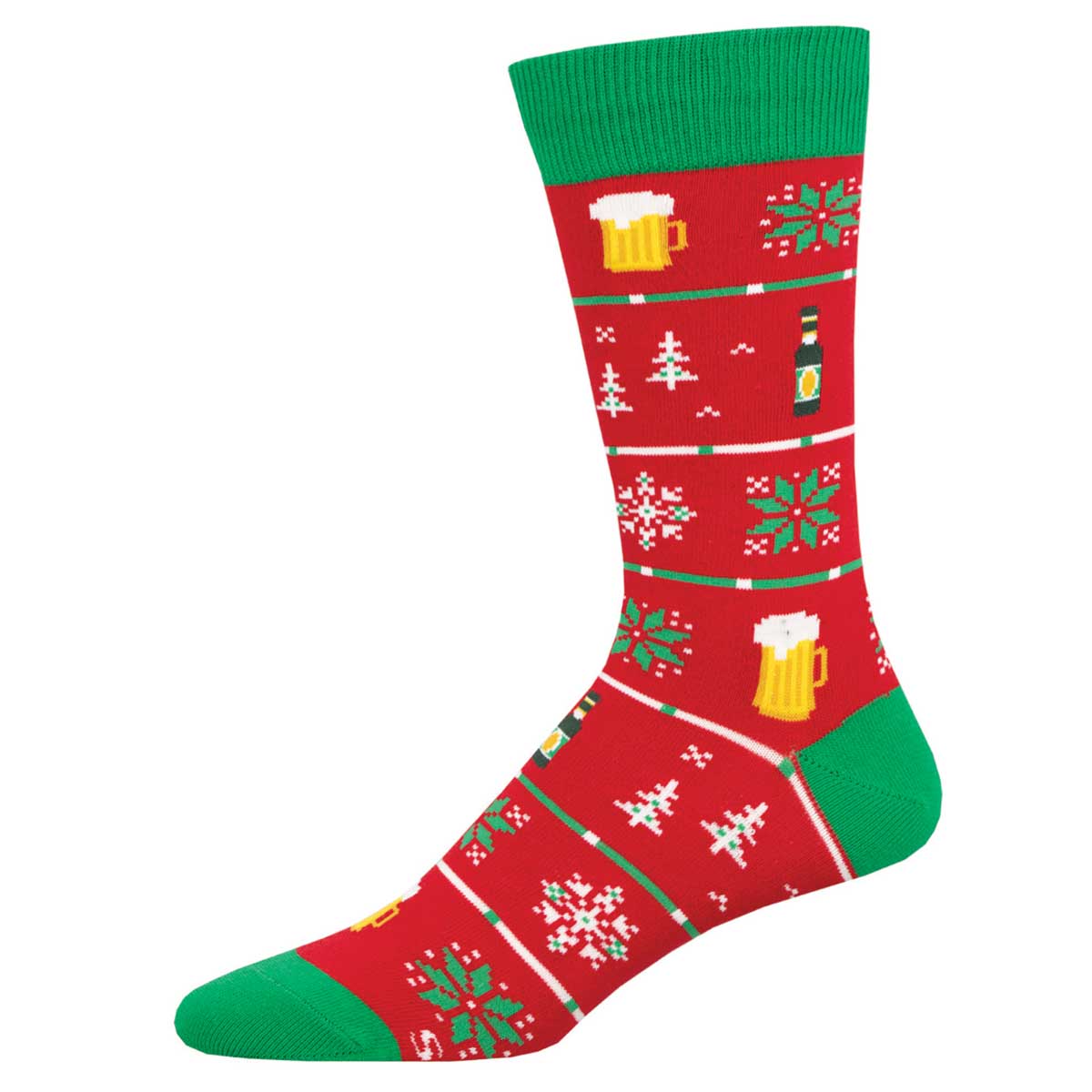 Socksmith Beer Sweater 6 Pack - Cotton Crew Socks