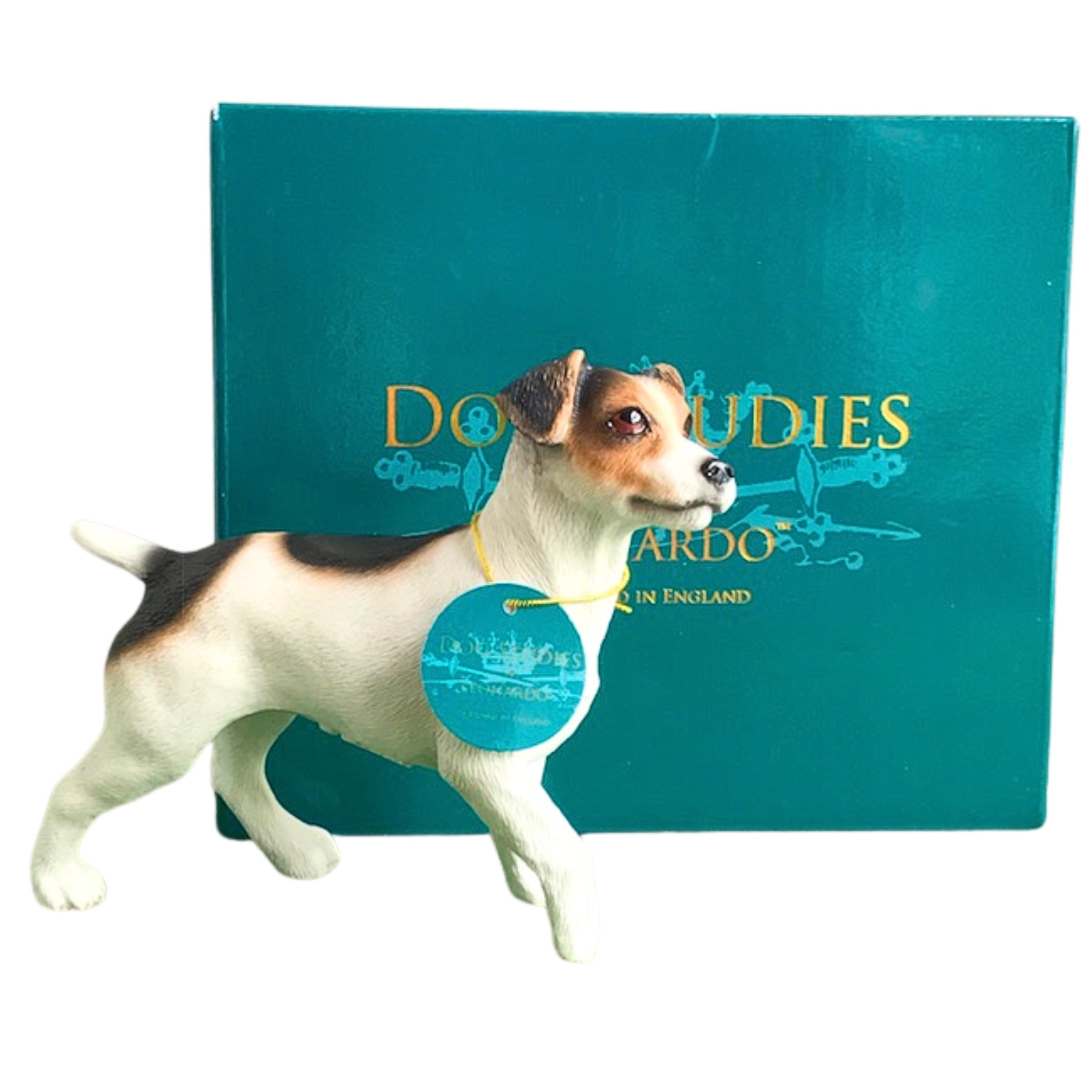 Jack Russell ornament, quality lifelike figurine Leonardo range 15cm. Gift boxed
