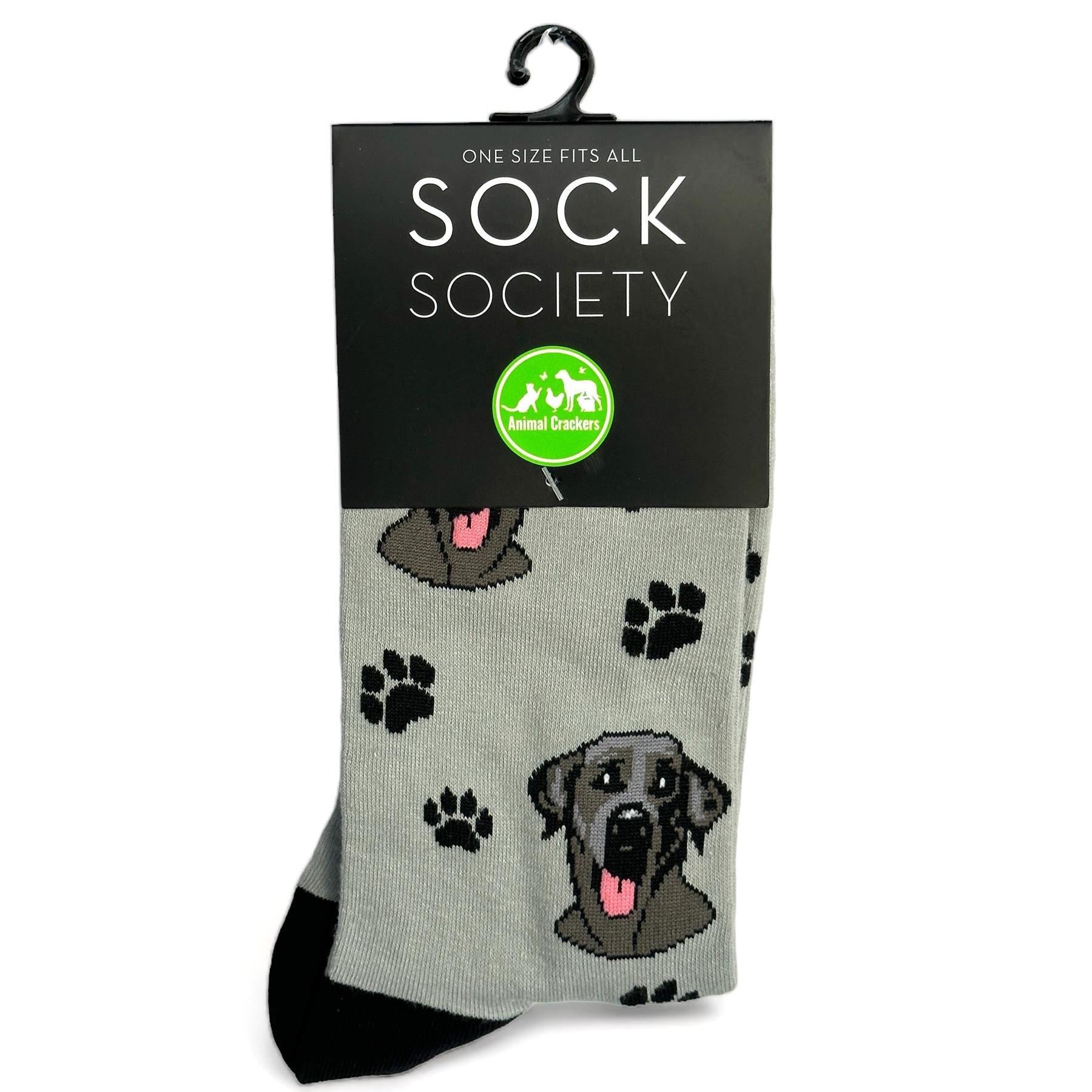 Animal Crackers Black Labrador design socks, quality cotton mix, Women's or Men's sizes