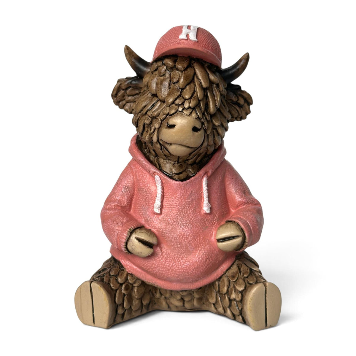Holly in a Hoodie, from the Hughie Highland Cow range by Lesser & Pavey