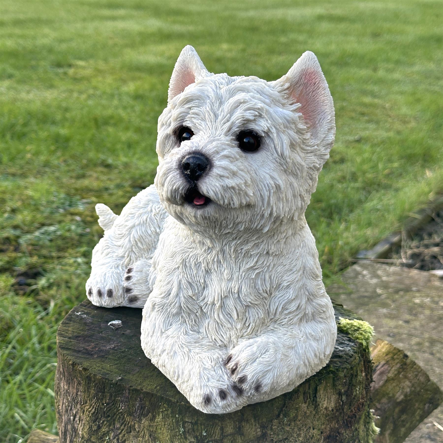 Alert West Highland Terrier figurine, 26cm