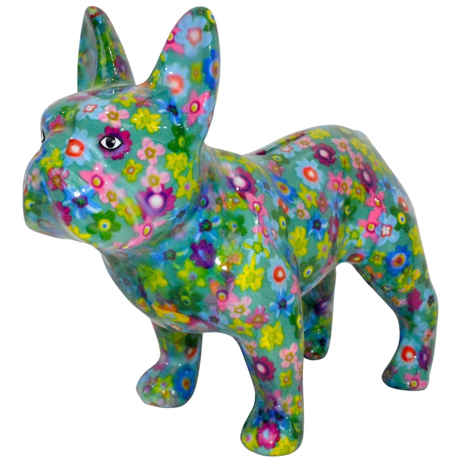 Pomme Pidou 'Jack' bright coloured French Bulldog shaped ceramic Money Box (6 PACK, ASSORTED)