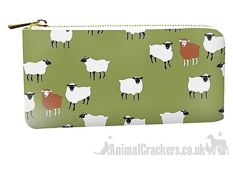 Sheep design Purse Wallet zipped compartments Sheep lover gift stocking filler