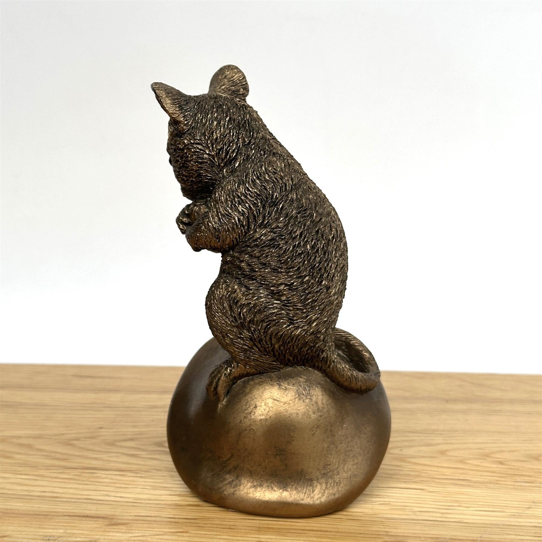 Mouse on Mushroom figurine, Leonardo Reflections Bronzed range, gift boxed