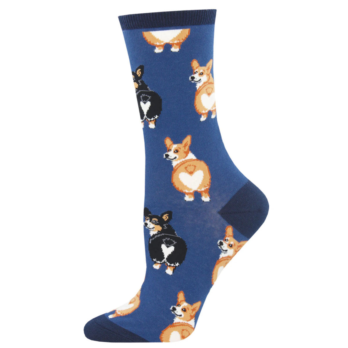 Socksmith Corgi Butt 6 Pack - Cotton Crew Socks