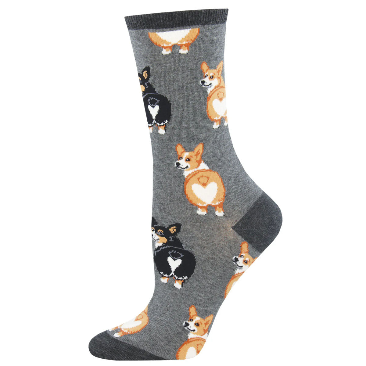 Socksmith Corgi Butt 6 Pack - Cotton Crew Socks