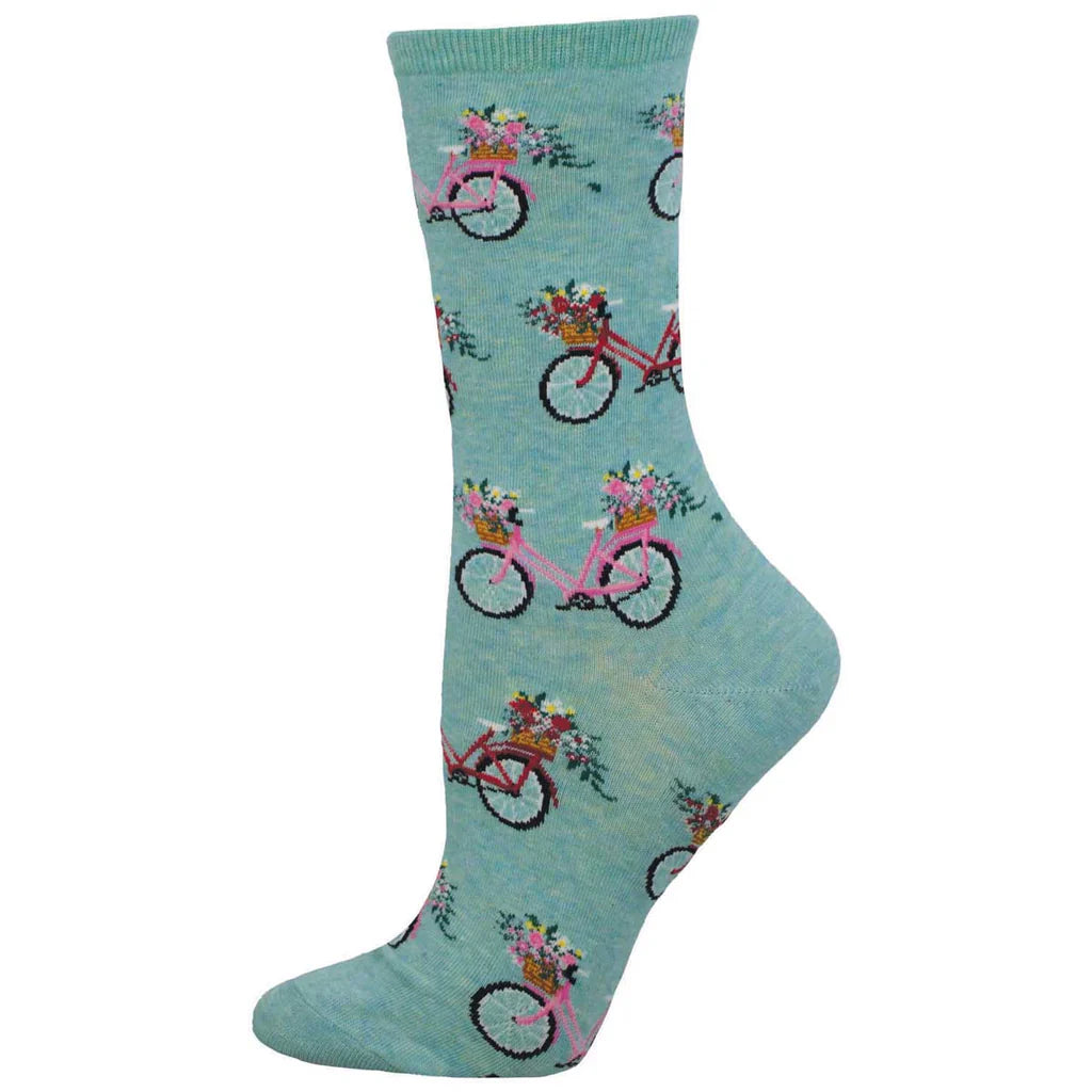 Socksmith Floral Cruiser 6 Pack - Cotton Crew Socks