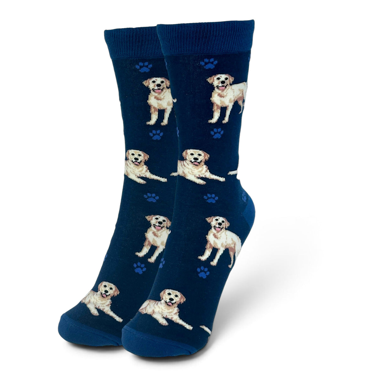 Women's Golden Labrador Socks, Plush Cotton Mix, One Size, With Gift Header/Hang Tag