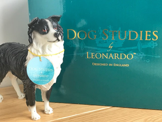 Border Collie Sheepdog Lassie ornament sculpture figurine Leonardo, gift boxed