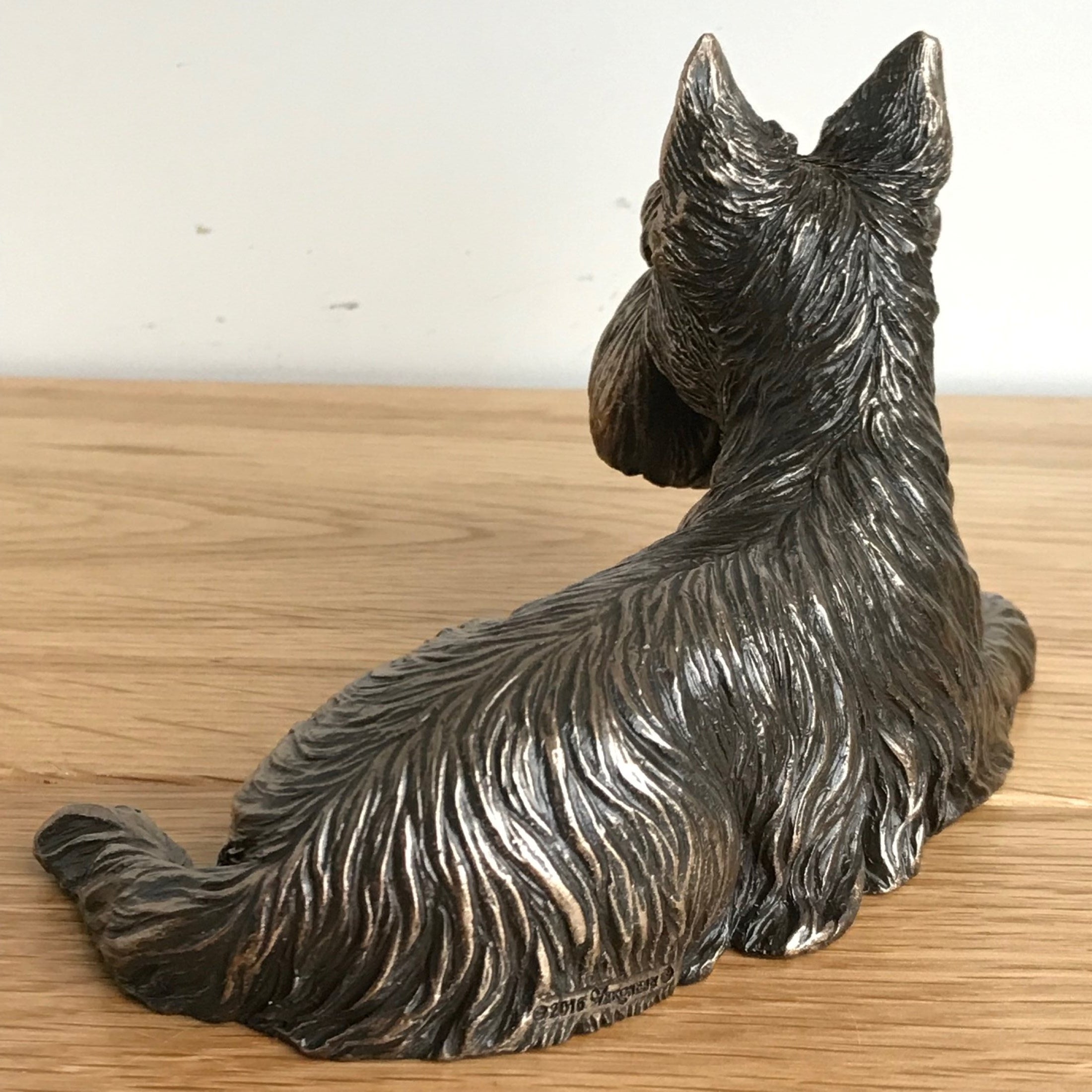 Bronze Scottish Terrier Beauchamp sculpture ornament figurine Scottie lover