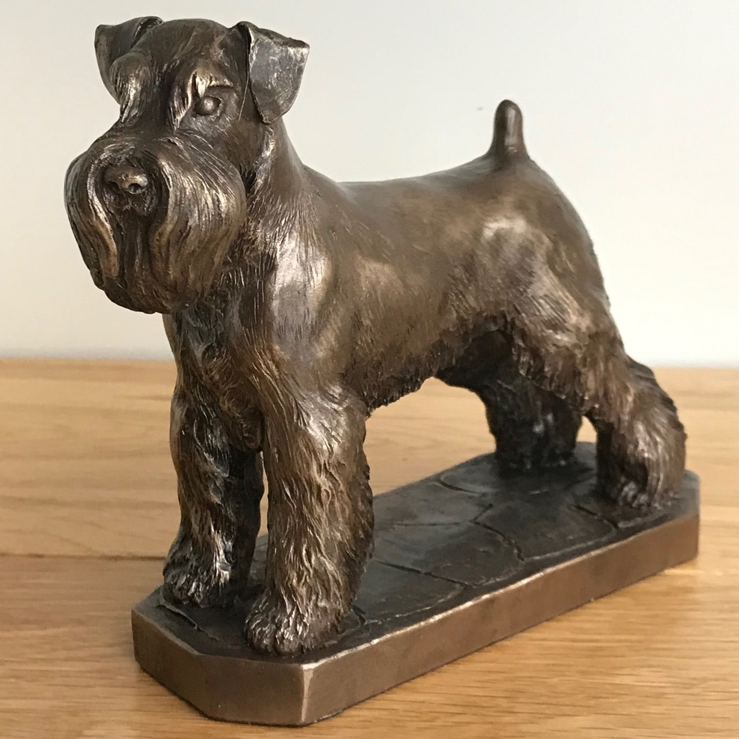 Bronze Schnauzer ornament figurine sculpture designed by David Geenty