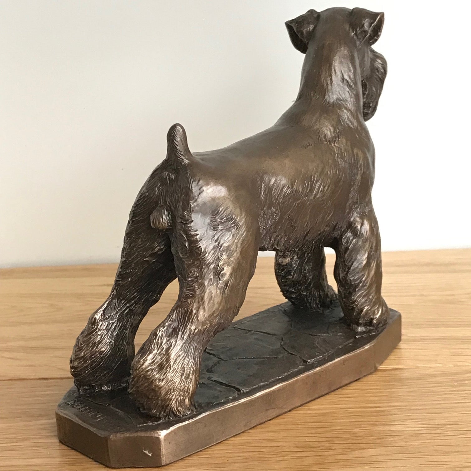 Bronze Schnauzer ornament figurine sculpture designed by David Geenty