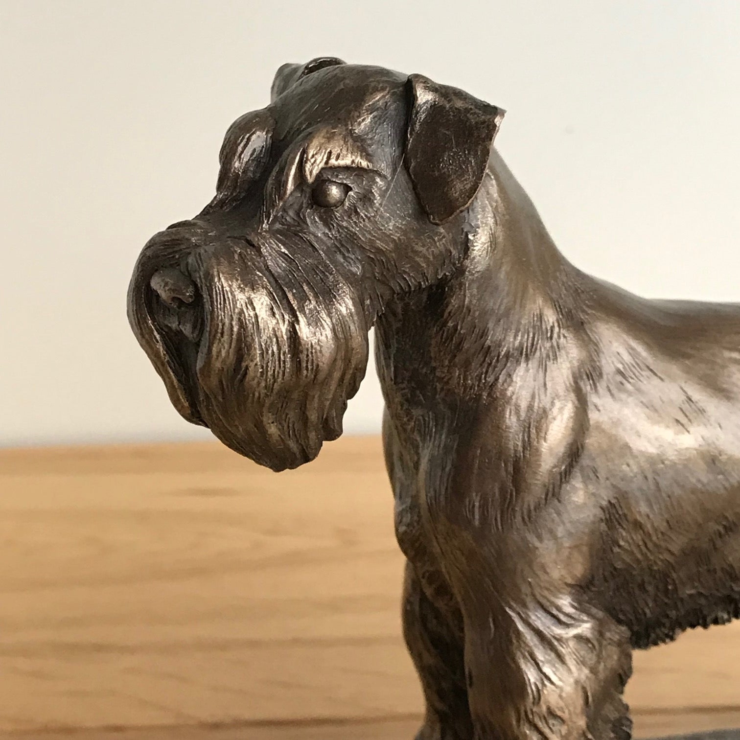 Bronze Schnauzer ornament figurine sculpture designed by David Geenty