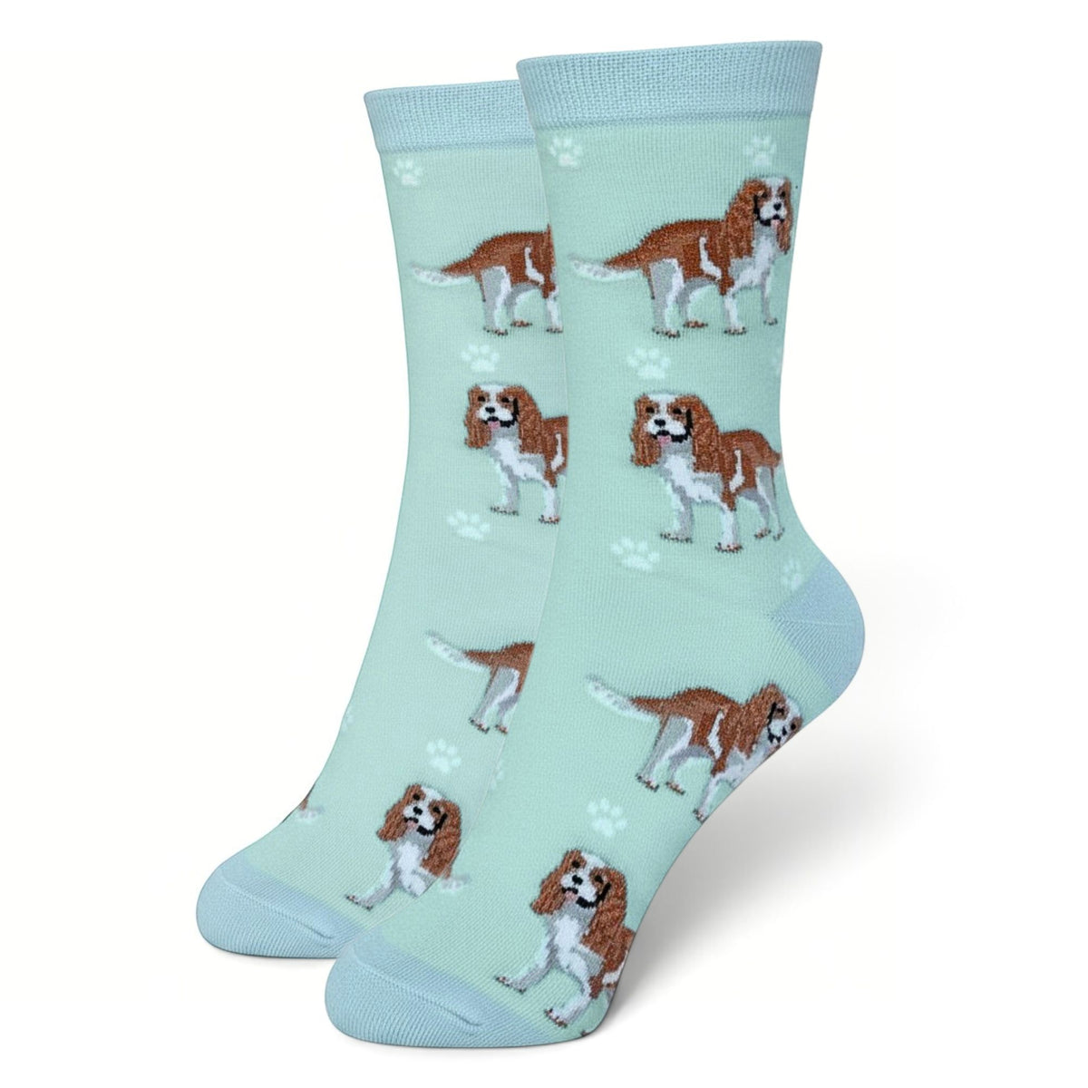 Women's King Charles Spaniel Socks, Plush Cotton Mix, One Size, With Gift Header/Hang Tag