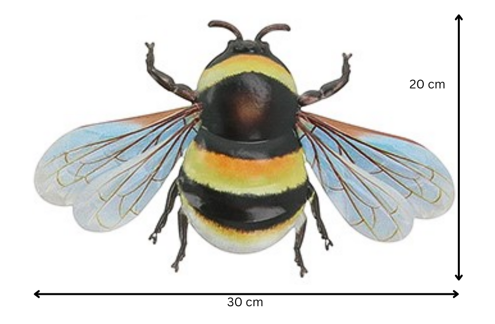 LARGE 30cm Bee (wings down) - Sky Blue