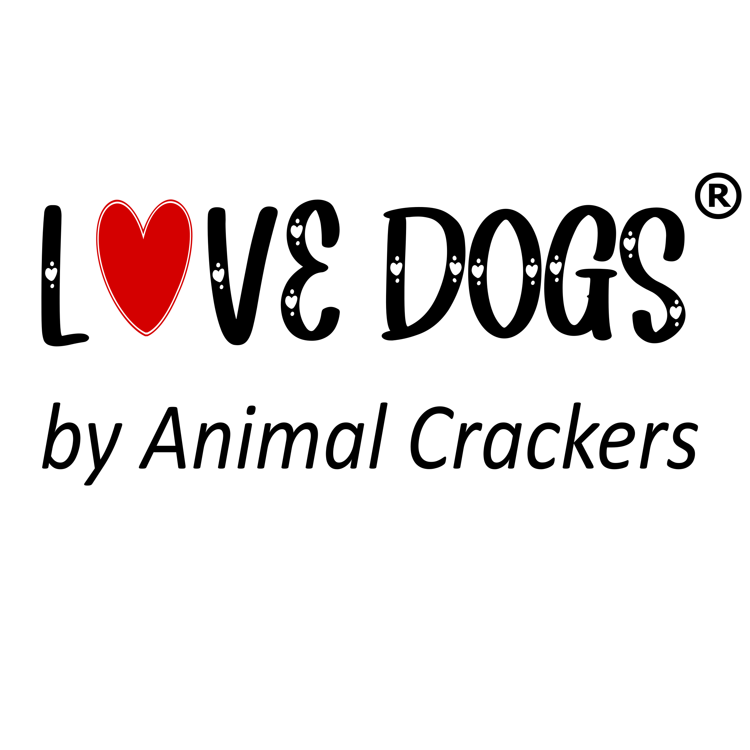 LOVE DOGS Chihuahua figurine,  Love Chihuahuas text & hearts design, 25cm