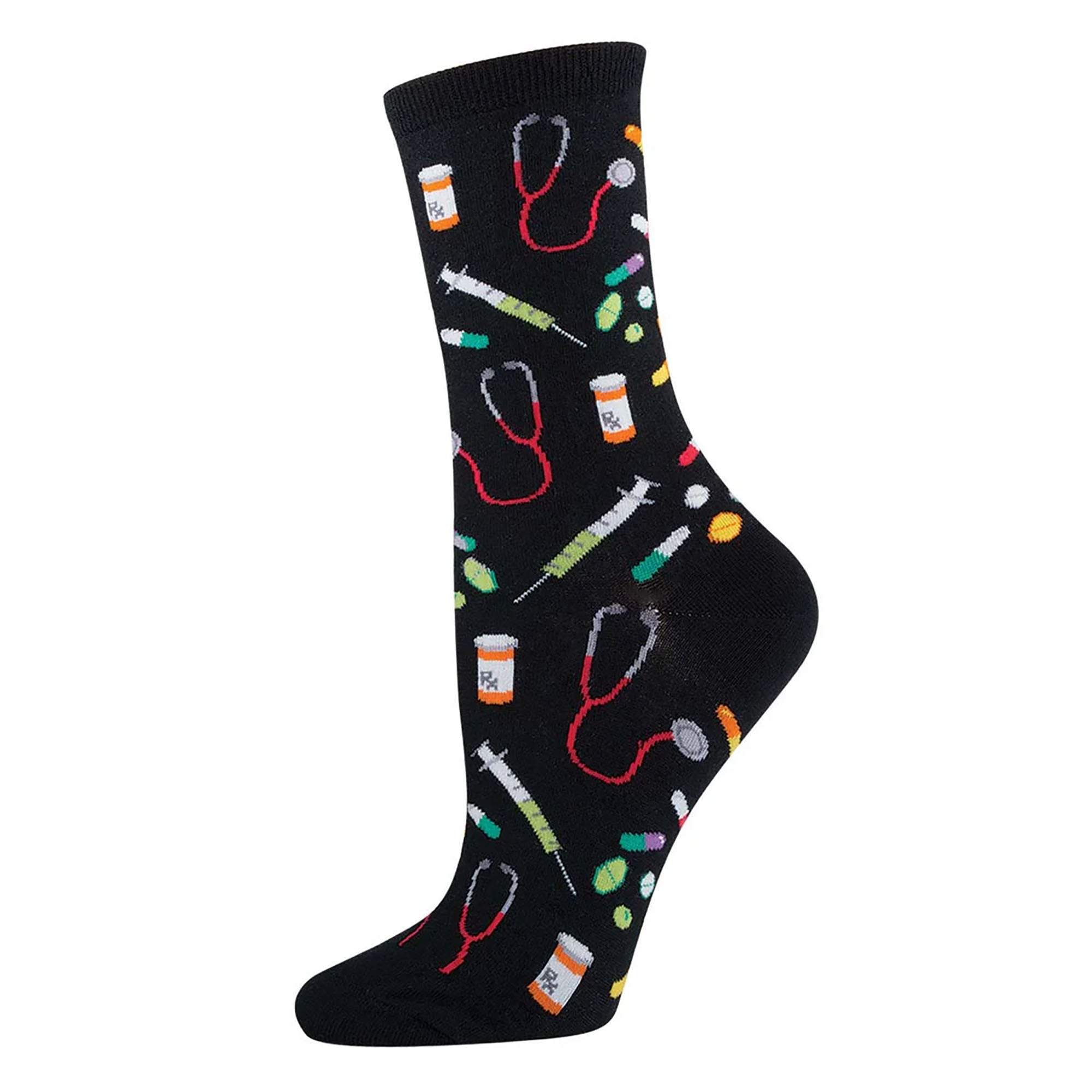 Socksmith Meds 6 Pack - Cotton Crew Socks