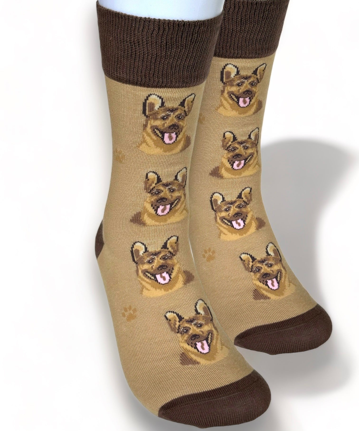 German Shepherd socks Men's or Ladies, quality cotton mix and comfort top