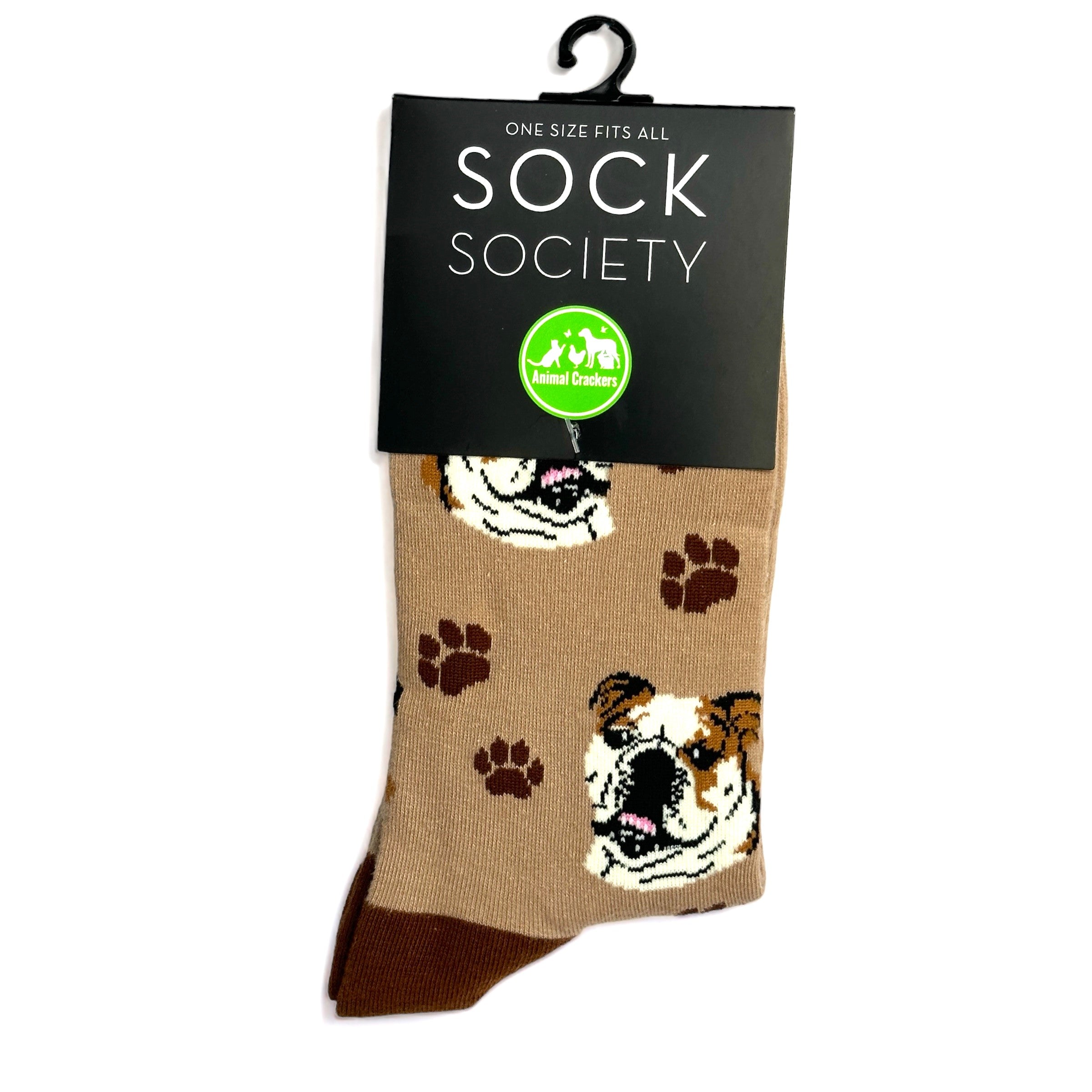 Women's English Bulldog socks, One Size quality cotton mix, novelty Dog lover gift