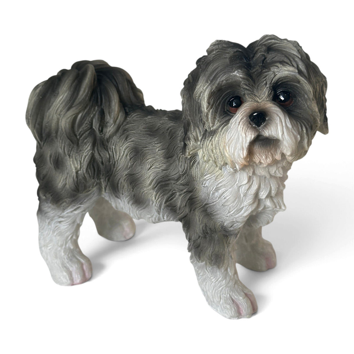 Grey Shih Tzu Figurine From the Leonardo Dog Studies range, Gift Boxed