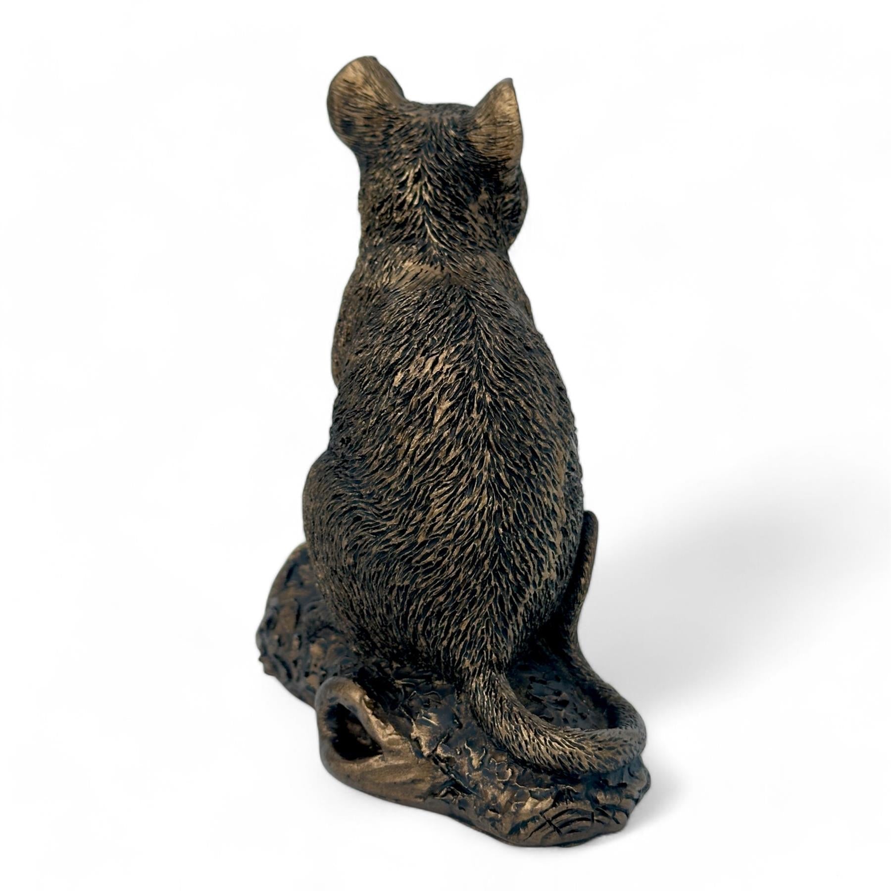 Mouse with Acorn figurine, Leonardo Reflections Bronzed range, boxed