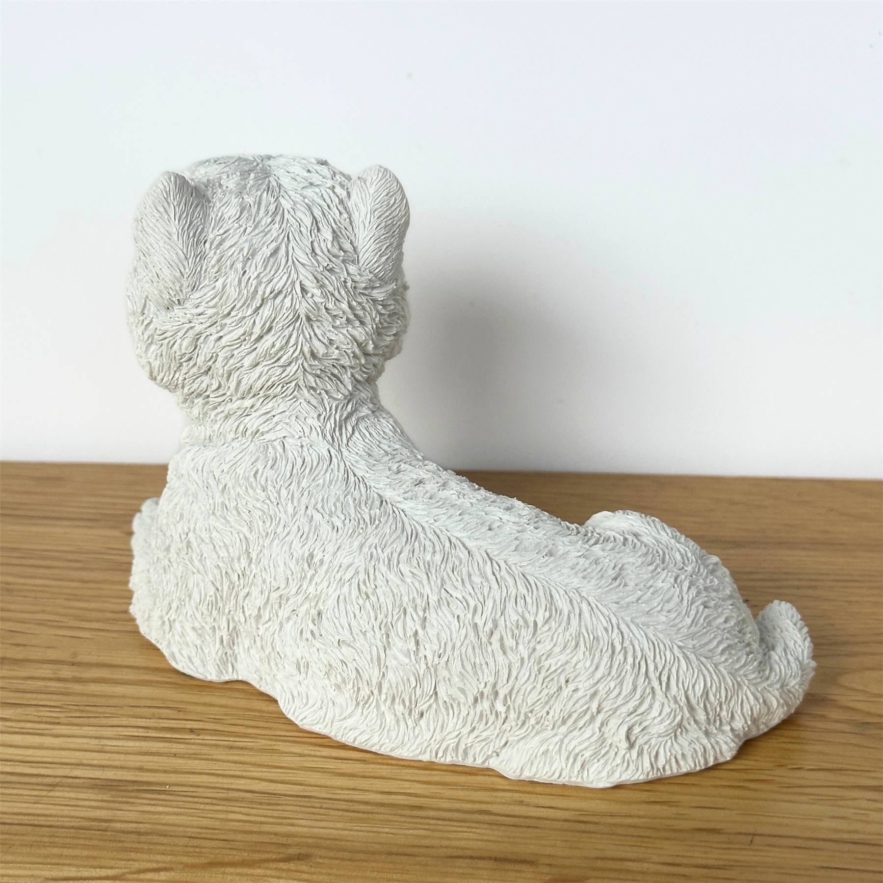 Realistic Laying West Highland Terrier figurine, 13cm, Gift Boxed