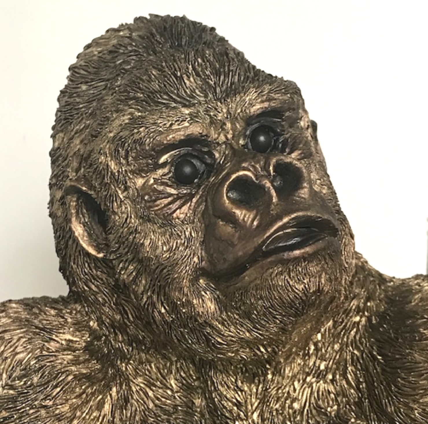 Bronze effect Gorilla Wine Bottle Holder ornament decoration, monkey lover gift