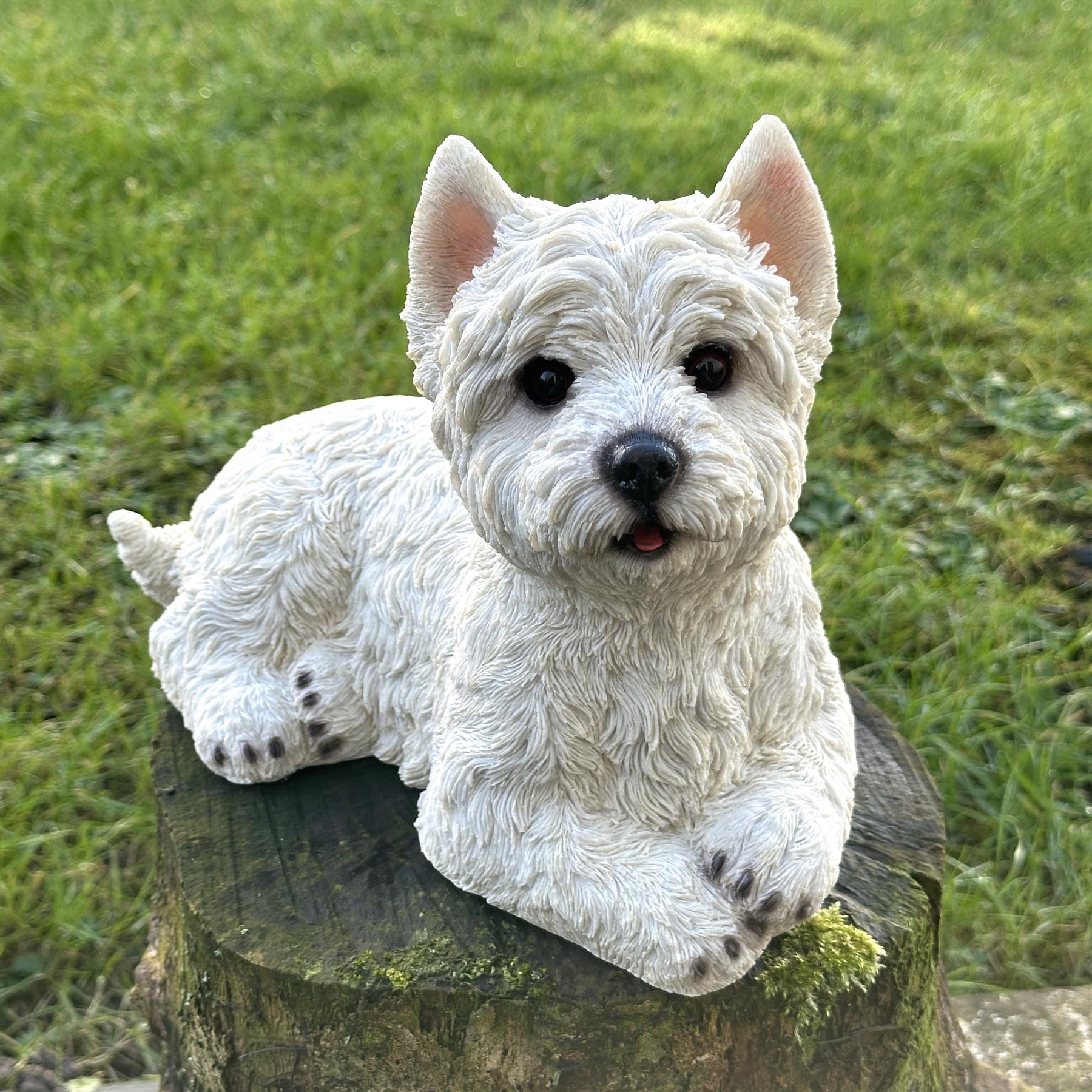 Alert West Highland Terrier figurine, 26cm