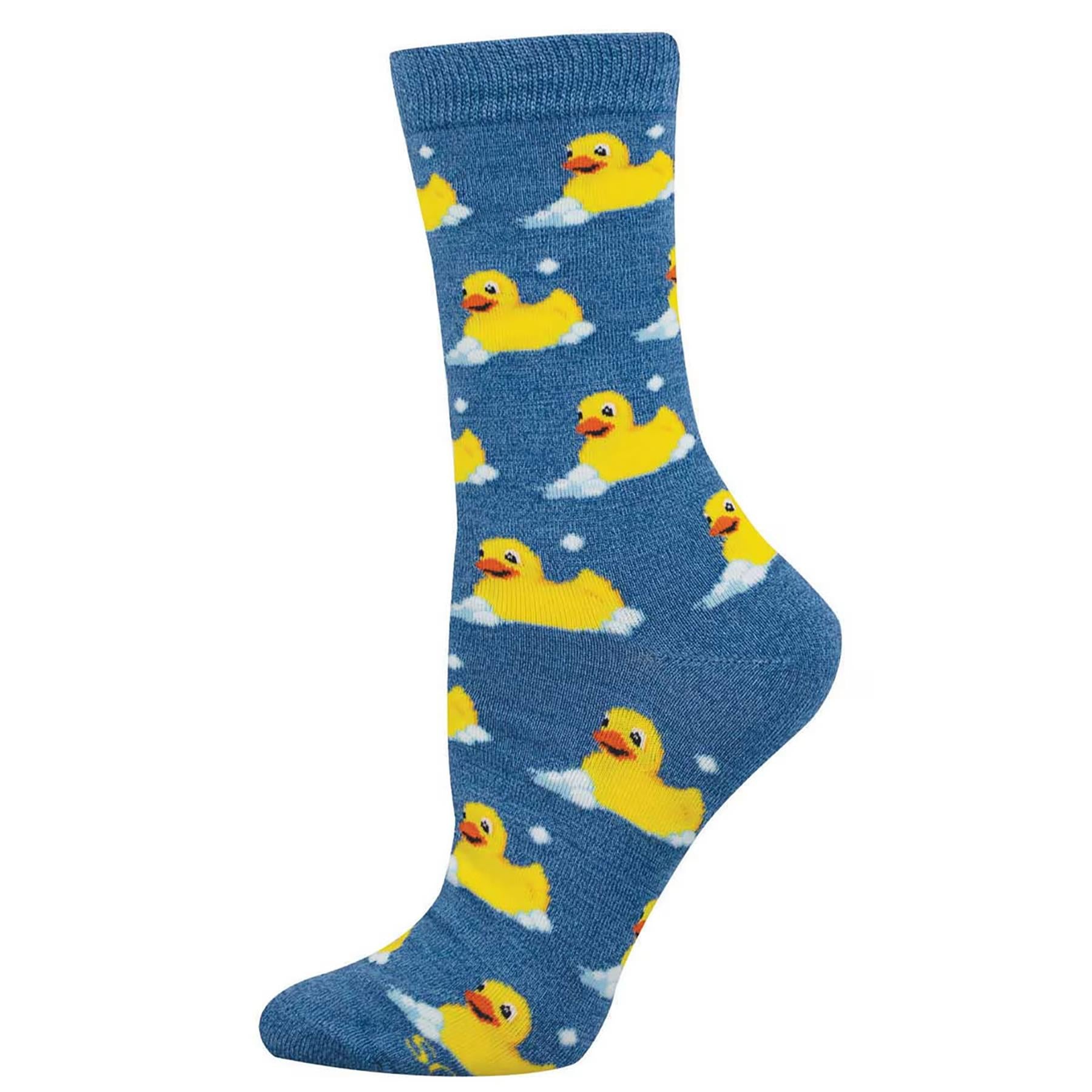 Bubble Up, Rubber Duck - Bamboo - Blue Heather / S/M (6 Pack)